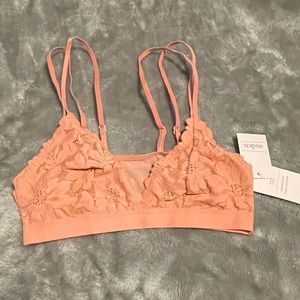Unlined Lace Bralette-Auden-Rose Pink